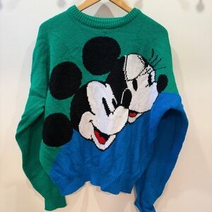 VTG 90s Mickey & Co Colorblock Sweater
